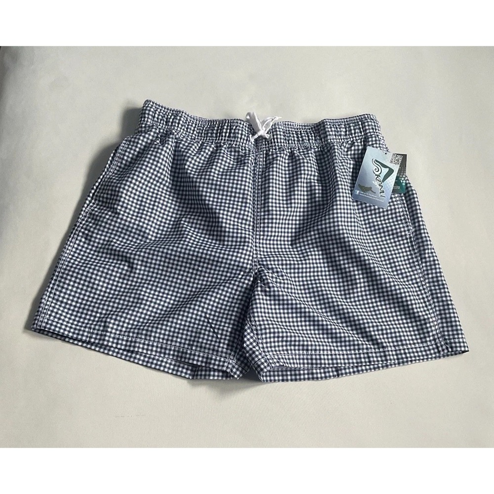 Kanu Surf‎ Men's Monaco Swim Trunks-Navy Blue Spotted Pattern- Size XL